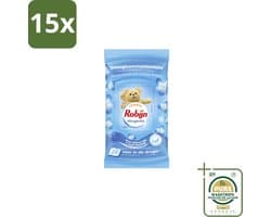 15 x Robijn Droogtrommeldoekjes Morgenfris 20 stuks per verpakking - Grootverpakking - Droogtrommeldoekjes - Wasgoed Drogen - Frisheid Droger - Wasgoed Verzorgen - Kleding Beschermen