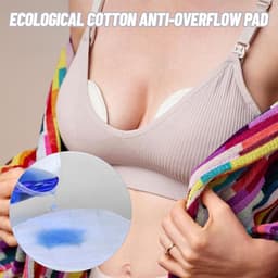 10 wasbare borstvoedingsinzetstukken van biologisch bamboe met waszak - herbruikbaar en anti-allergeen. — thumbnail 3