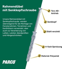 Lange Chemie anker pluggen Verzinkt 10x100mm - 50 Stuks met Torx - Geschikt voor Beton en Steen — thumbnail 3