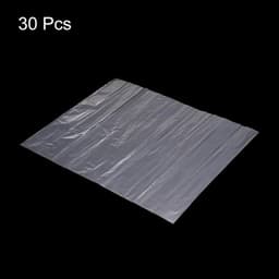 30 PCs Duidelijke Vlakke Open Plastic Poly Zakken 24x35 Inch 1.6 Mil Verpakkende Zakken voor Voedsel, Huis, Collectibles Opslag, Bewijzen Brood, Deeg — thumbnail 2