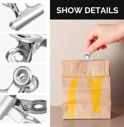Kleine Bulldog Clips - 100 Stuks Briefklemmen voor Papier, Foto's en Knutselwerk — thumbnail 4