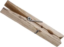 5five Wasknijpers - 48x stuks - hout - naturel - 9 cm - Was ophangen - Was knijpers — thumbnail 2