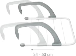 Hangend droogrek set van 3 - compact en verstelbaar voor balkon en verwarming — thumbnail 5