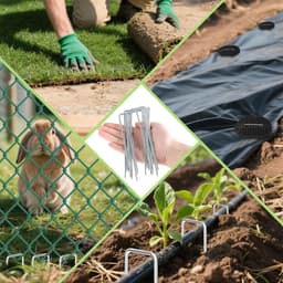 Grondankers set van 50 - Gegalvaniseerde U-vormige spijkers - Duurzaam en herbruikbaar - Ideaal voor tuin en camping - ShopVlot — thumbnail 3