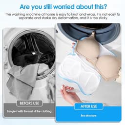 Thijox - 2 Stuks Wasnet voor Beha's en Ondergoed - Waszakje voor Sokken en Gevoelige Kleding - Beschermt en Verlengd Levensduur van Uw Kleding - Perfe — thumbnail 2