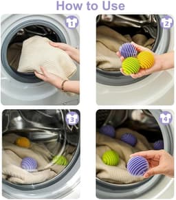 Solidchoice - 12 Stuks Herbruikbare Droogballen voor Wasmachine — thumbnail 4