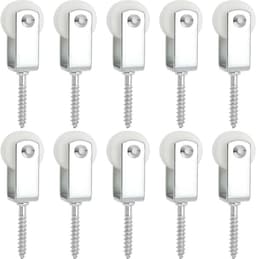 idea 10Pcs 25Mm Katrol Touw Nylon Opknoping Katrollen Waslijn Katrollen Voor Indoor Patio's Balkons Dak Muren Installaties 38x6mm — thumbnail 1