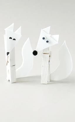 3,5 cm stevige witte houten mini wasknijper fotoclips pak van 100 — thumbnail 3