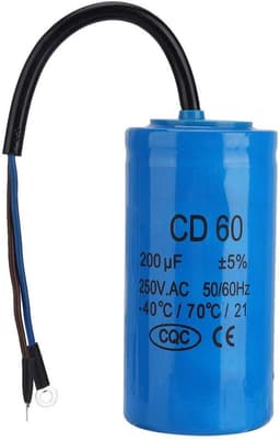 Dailygoods- Motorloopcondensator 250V AC 200uF - Aanloopcondensator - Geschikt voor Airconditioners - Betrouwbare isolatie - Duurzaam en veilig - Condensator — thumbnail 2
