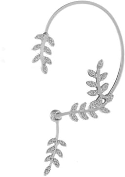 bladeren oor manchet oorbellen goud zirkoon blad Wrap Crawler Oorbellen Cz Full Ear Oorbellen Geen Piercing Kristal Oorbellen Sieraden voor Vrouwen en Meisjes Dierenoorbellen — thumbnail 4