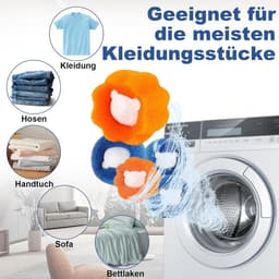 SnelShoppen - Dierenhaarverwijderaar Wasmachine 8 Stuks - Herbruikbare Pluisverwijderaar - Haarvanger voor Kleding en Beddengoed - Duurzame Pluisballe — thumbnail 5