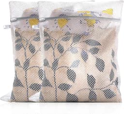 SnelShoppen - Pack van 2 30 x 40 cm Waszakken met Rits voor Fijnwas, Ondergoed, Bh's en Sokken - Wasnet voor Wasmachine met Beschermende Flap - Herbru — thumbnail 1