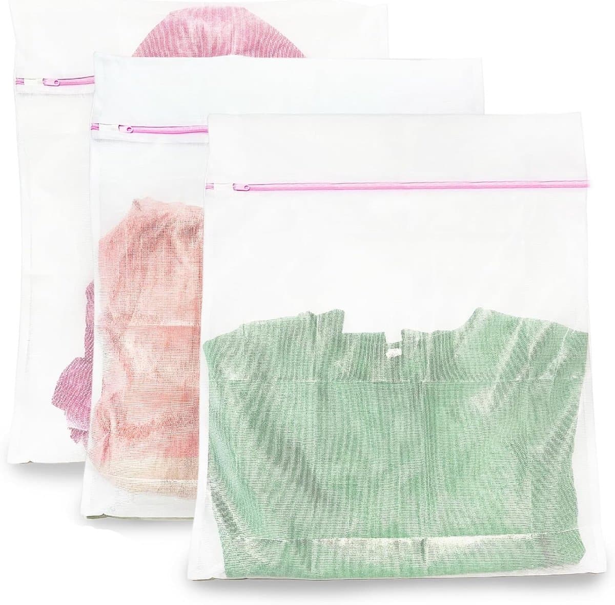 Set van 3 Wasnetten voor de Wasmachine, Ideaal voor Kleding, Sweaters en Sokken (50 x 60 cm) — afbeelding 1