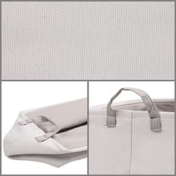 - Inklapbare Was & Opslag Mand - Stoffen Mand - Vouwbare Mand voor Kleding - Baby Speelgoed Organizer - Handvatten - 17 Liter - 22 x 27 x 37,5 cm - Geschikt voor - Babykamer - Grijs — thumbnail 5