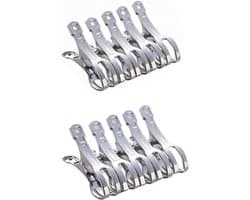 Grote Kleren Drogen Clips - Set van 10 stuks voor Wasgoed, Quilts en Strandlakens