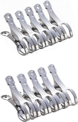 Grote Kleren Drogen Clips - Set van 10 stuks voor Wasgoed, Quilts en Strandlakens — thumbnail 1