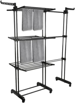 Chelsey-store - Droogrek inklapbaar - Wasrek staand - Droogrek staand inklapbaar - XXL-capaciteit - 170 × 143 × 49 cm — thumbnail 3