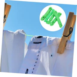 Nylon Waslijnen - Drooglijnen Kleding - Buiten Kleding Drogen - Winddicht Antislip - 5 stuks - Groen — thumbnail 3