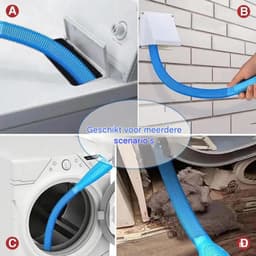longziming -Trommelreiniger voor Wasdroger - Stofzuiger Opzetstuk met Flexibele Slang en Pluizenborstel - Wasdroger Ventilatiereiniger voor Pluizen en Stof - Voor Wasdroger, Wasmachine, Koelkast en Airco - 2 Delig — thumbnail 3