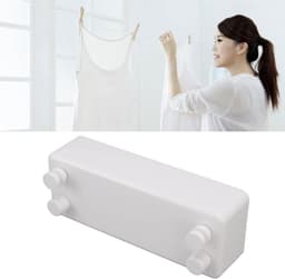 Uittrekbare Waslijn - Drooglijn Balkon - Kleding Drogen - Langzaam Terugtrekkend - 4.2 Meter - Wit — thumbnail 2
