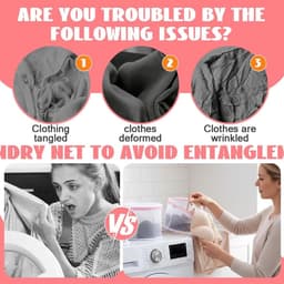 Set van 3 Waszakken in Fijne Netstructuur voor Bh's, Ondergoed, Sokken en Gevoelige Kleding, Herbruikbaar en Met Rits — thumbnail 5