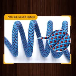Waslijn Touw van 10M/15M/20M met Clips - Roestbestendig en Weerbestendig Touw voor Buitengebruik en Tuin — thumbnail 2