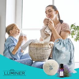 SnelShoppen - 6 LUMINER® Wol Droogballen met Lavendel Geur - Natuurlijke Wasverzachter, Snellere Droogtijd, 100% Wol, Energiebesparend, Perfect voor W — thumbnail 3