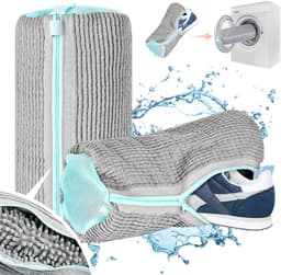 Herbruikbare Waszak voor Schoenen, 2 Stuks, Mesh Tas voor Wasmachine, 39 x 19 cm, Ideaal voor Sneakers en Sportschoenen — thumbnail 1