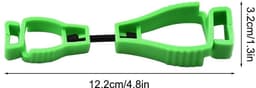 Solidchoice- Riemclip 5 Stuks - Duurzaam Kunststof - Stevige Bevestiging - Voor Hoeden/Handschoenen - Slijtvast en Elastisch - Lange Levensduur - Haakje — thumbnail 2