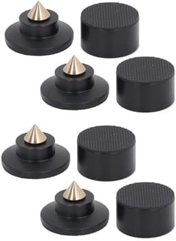Luidspreker Isolatie Voeten - Demper Pads - Geluid Verbeteren - Verstelbare Hoogte - 4 Stuks - Zilver — thumbnail 4