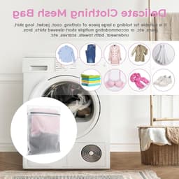 Wasmachine Wasnet voor Kleding, 30 x 40 cm, Waszak met Rits voor Truien, Hemden en Ondergoed — thumbnail 2