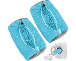 Schoenwaszakken voor de Wasmachine, Ideaal voor Sneakers, Heren- en Dameschoenen, Met Ritssluiting en Geschikt voor Alle Maten
