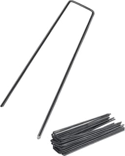 SnelShoppen - 100 x Flat Head Grondankers voor Onkruiddoek en Tuintegels, Carbon Staal, 150 x 25 x 2.7 mm, Ideaal voor Tuin, Camping en Fencing — thumbnail 4