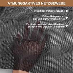 Dailygoods- Wasnet XXL - 2 stuks - 70 x 90 cm - Fijnmazig - Waszak voor Kleding - Waszak voor Beddengoed - Met Trekkoord en Haken — thumbnail 4
