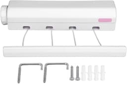 Dailygoods- Waslijn Telescopisch - Verstelbaar - Intrekbaar - Draagbaar - Voor Binnen/Buiten - Belastbaar tot 8 kg - Kledingdroger — thumbnail 2