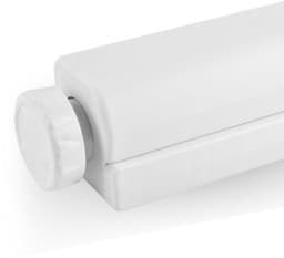 1 stuks uitklapbare waslijn voor wand of plafond – witteringsbestendige droogstang met 5 draden & beschermkap, geschikt voor balkon, badkuip of terras — thumbnail 4