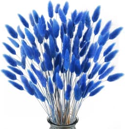 Gedroogde bloemen, pampasgras, bloemen, konijnenstaart, pampasgras, decoratief blauw gras, gedroogd blauw pampasgras, natuurlijke pampasgras, voor woondecoratie, tafel — thumbnail 1