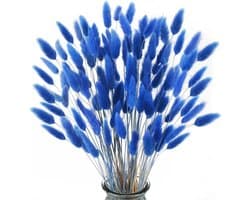 Gedroogde bloemen, pampasgras, bloemen, konijnenstaart, pampasgras, decoratief blauw gras, gedroogd blauw pampasgras, natuurlijke pampasgras, voor woondecoratie, tafel