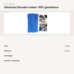 Waslijn Gieten - Waslijn 3mm - Wasdraad - Gereedschap voor Sieraden - Functioneel Gereedschap - 100% Gloednieuw - Wasmateriaal — thumbnail 5