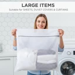 SolidKeus - Extra Grote Waszakken voor Wasmachine, Jumbo Mesh Waszakken 60x60 cm — thumbnail 2