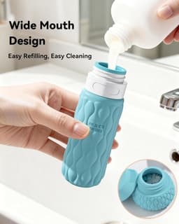 8 Stuks Reisflessen voor Toiletartikelen, 100ml/50ml Siliconen Reisflessen Set, Lekvrij Reisflessen Reisflessen Containers voor Shampoo Conditioner Lotion Crème — thumbnail 3