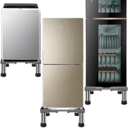 Wasmachine Onderstel - Droger Sokkel - Apparaten Verhoging - Verstelbare Poten - 45-65 cm - Grijs — thumbnail 2