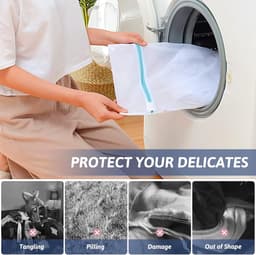 Waszakken, wasnet voor wasmachine, waszak, vuile was, voor reizen, waszak, laundry bag voor beha, ondergoed, schoenen, babykleding, kussens, pluche dieren, waszak — thumbnail 4