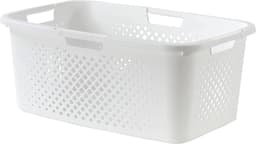 Pixel, wasmand 40l, gerecycled plastic, gebroken wit, 4 zijgrepen, ventilatie aan 4 zijden — thumbnail 2
