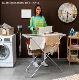 Elektrisch Droogrek - Verwarmd Elektrisch Droogrek Snel Droogvermogen - Elektrische Wasrek Ruimtebesparend — thumbnail 3
