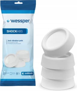 Wessper ShockABS - Trillingsdempers Wasmachine Droger - 4 stuks - Wit - ø46mm - MADE IN EU — thumbnail 1