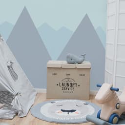 84L Wasmand 3 Vakken met Deksel - 60x30x50 Wasverzamelaar Wassorteerder Badkamer Mand Opvouwbaar — thumbnail 5