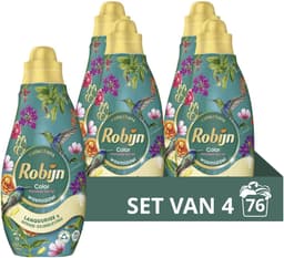 Robijn - Vloeibaar Wasmiddel - Klein & Krachtig - Paradise Secret - 4 flessen - 76 wasbeurten - Voordeelverpakking — thumbnail 1