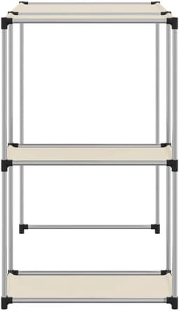 Wasmachine rek - Opbergrek - Wasmachine meubel - Opbouwmeubel - Toilet Rek - 87x55x90,5cm - Crème — thumbnail 3