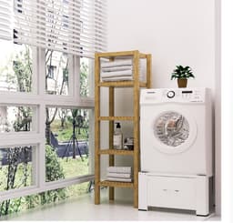 Wasmachine Verhoger Met Opberglade Wasmachine opbouwmeubel Wasmachine Sokkel Universeel Wasmachine Verhoger Wit 62.5 x 54.5 x 32.5 cm — thumbnail 3